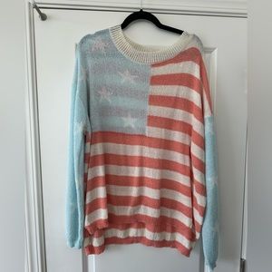 Chic soul American flag sweater